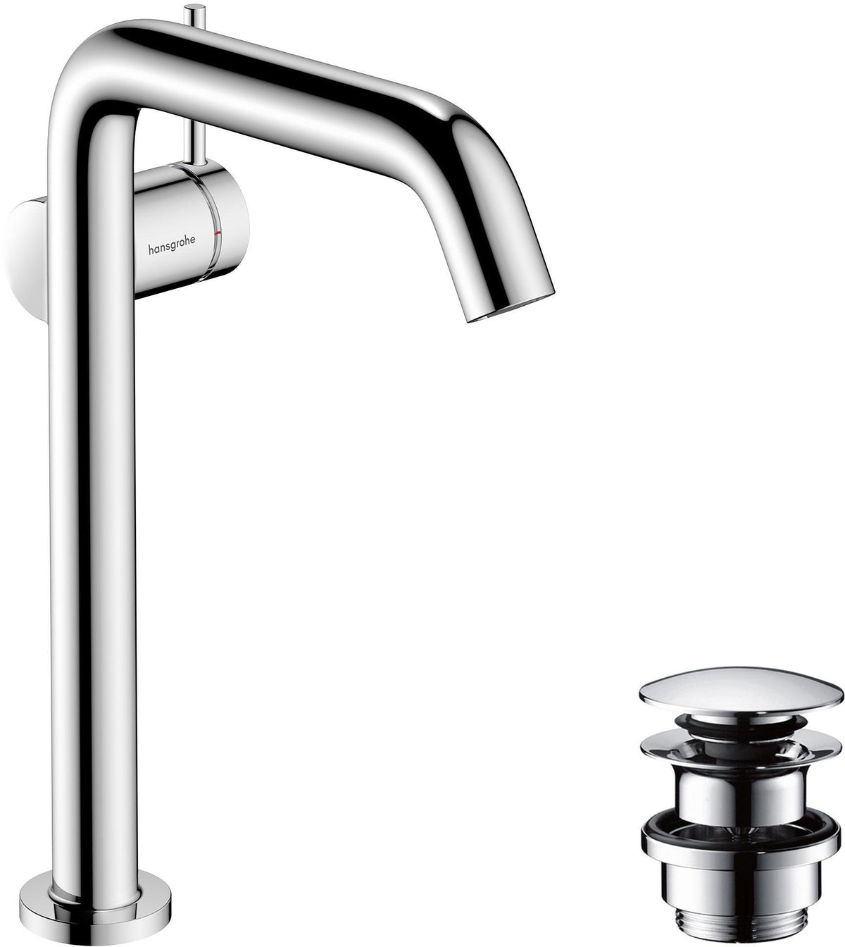 HANSGROHE Tecturis S Einhebel-Waschtischmischer mit Push-Open Ablaufgarnitur, chrom