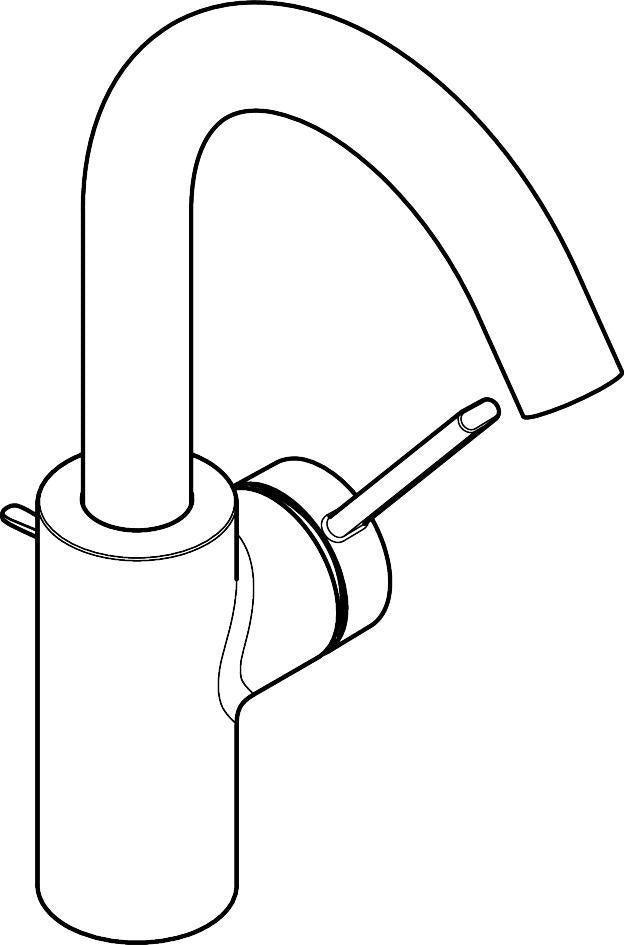 HANSGROHE Zesis S 210 Einhebel-Waschtischmischer mit Schwenkauslauf und Zugstangen-Ablaufgarnitur, chrom
