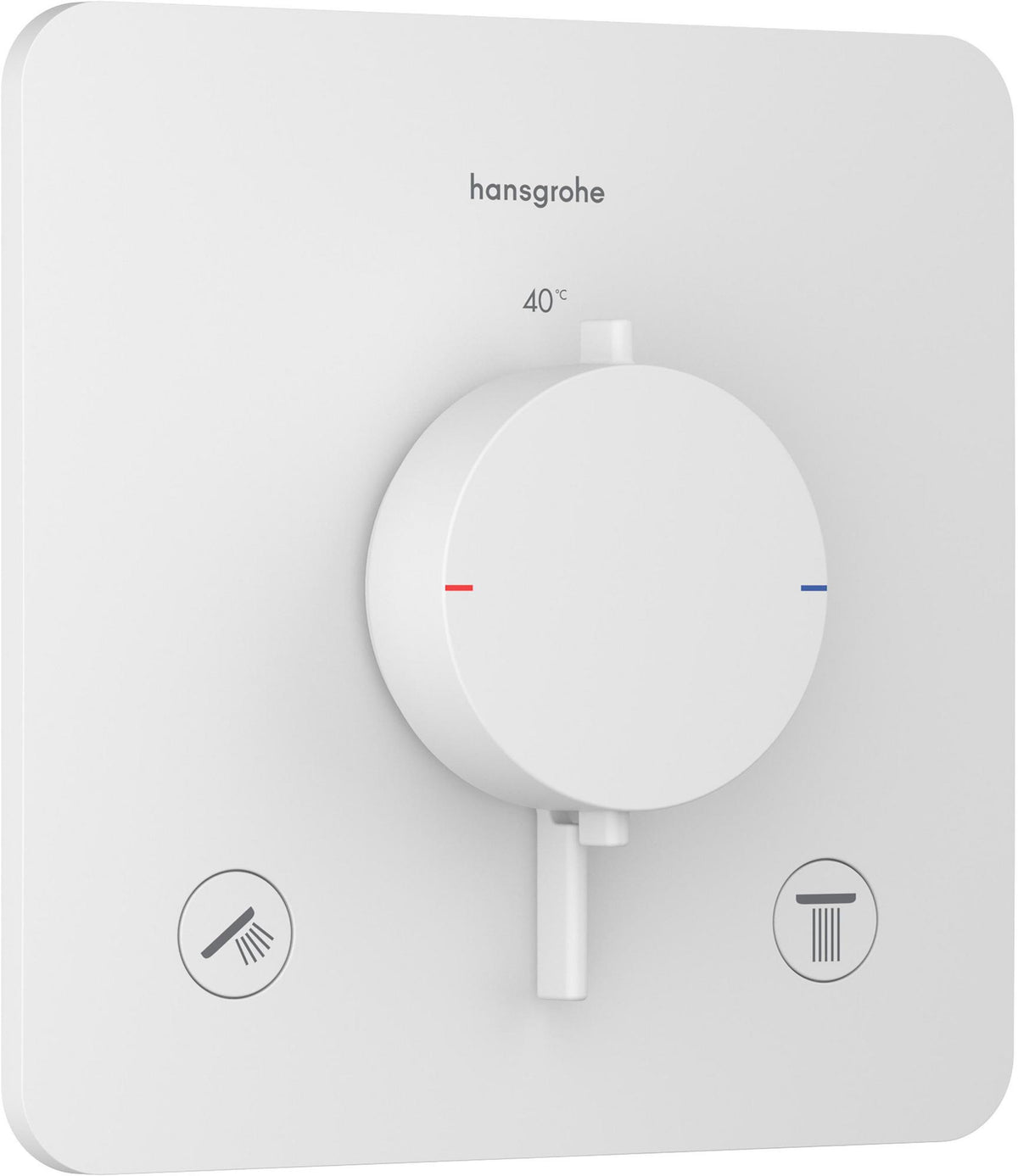 HANSGROHE Ecostat Comfort Q Thermostat UP Fertigset für 2 Verbraucher – Temperatur- und Volumensteuerung