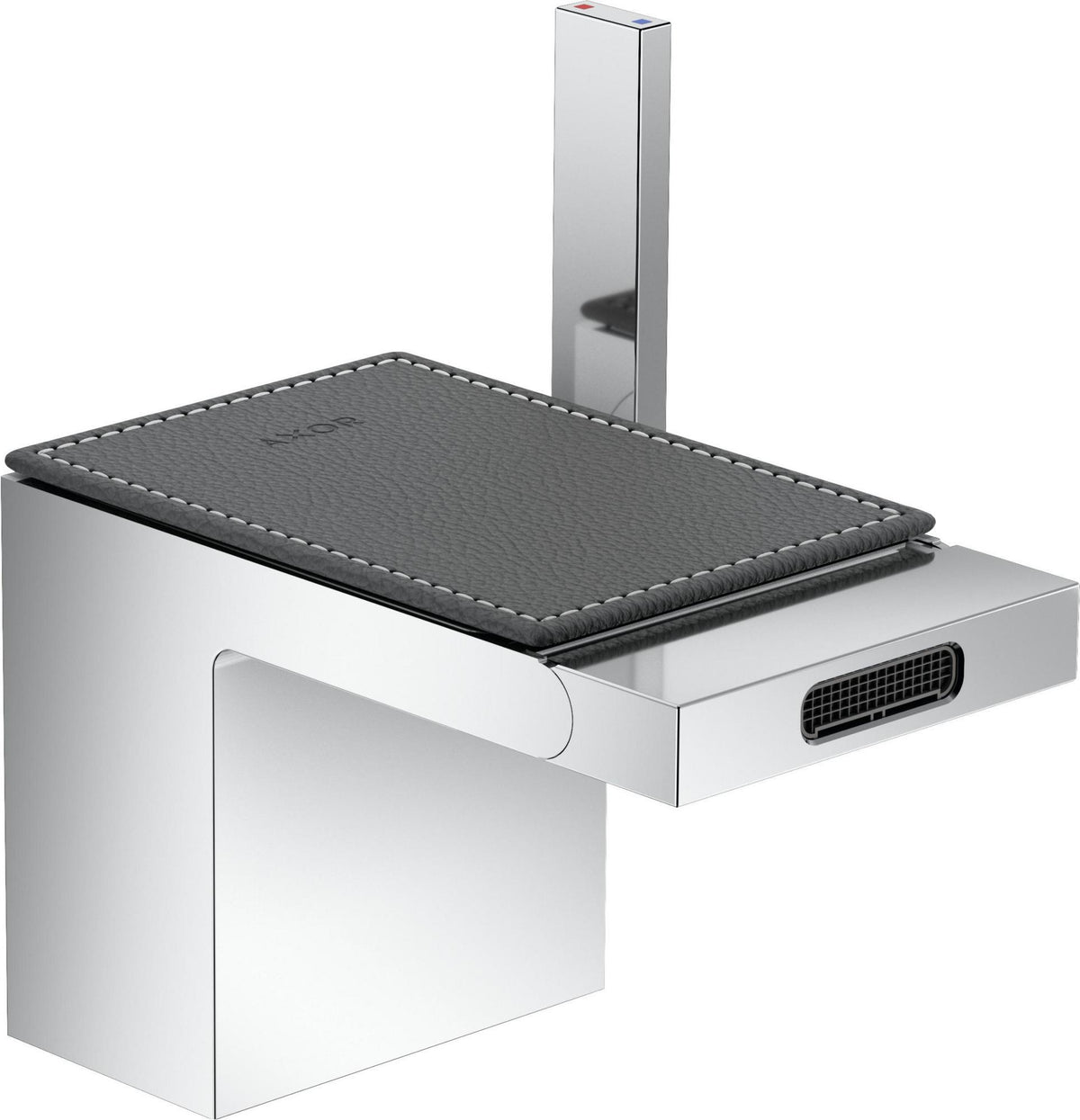 AXOR MYEDITION Einhebel-Bidetmischer ohne Platte polished gold optic mit Push-Open Ablaufgarnitur