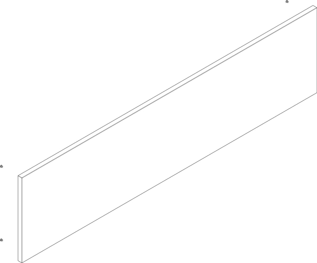 HANSGROHE Xilesa Push-to-Open Front 1180x295 mm – Badmöbel-Ersatzfront mit Push-Open-Mechanik
