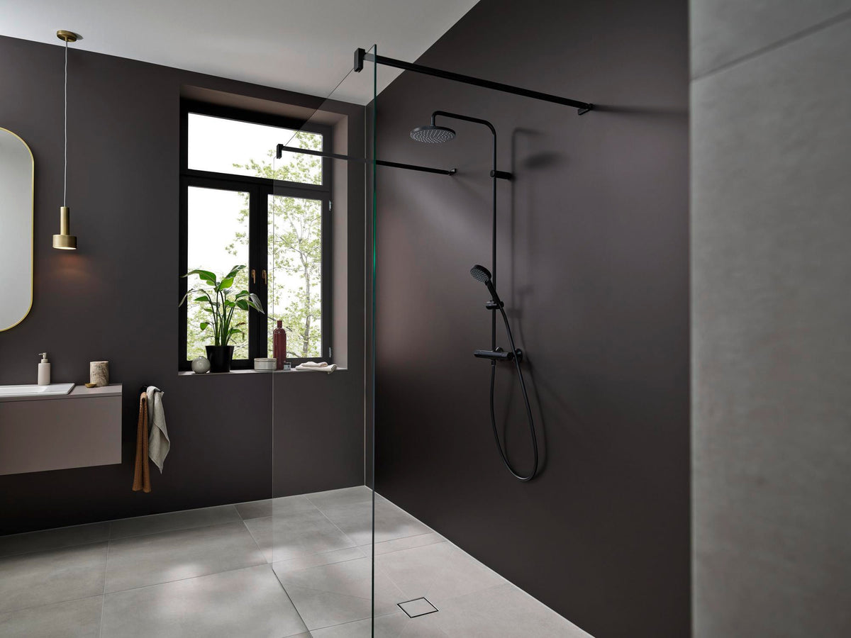 HANSGROHE Showerpipe VERNIS Blend 200 1jet mit Brausethermostat EcoSmart – Chrom