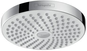 HANSGROHE Kopfbrause Croma Select S 180 2jet DN 15 chrom – 2 Strahlarten, Select-Umstellung