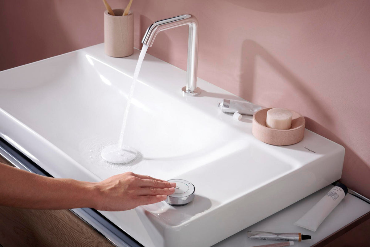 Hansgrohe Tecturis S Zweiloch-Waschtischmischer chrom mit ComfortZone 150 und CoolStart