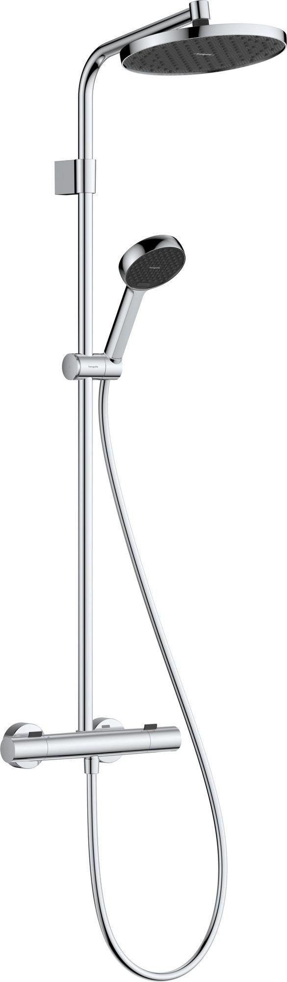 Hansgrohe Activera S Showerpipe 240 1jet EcoSmart mit Ecostat Fine Thermostat, Chrom