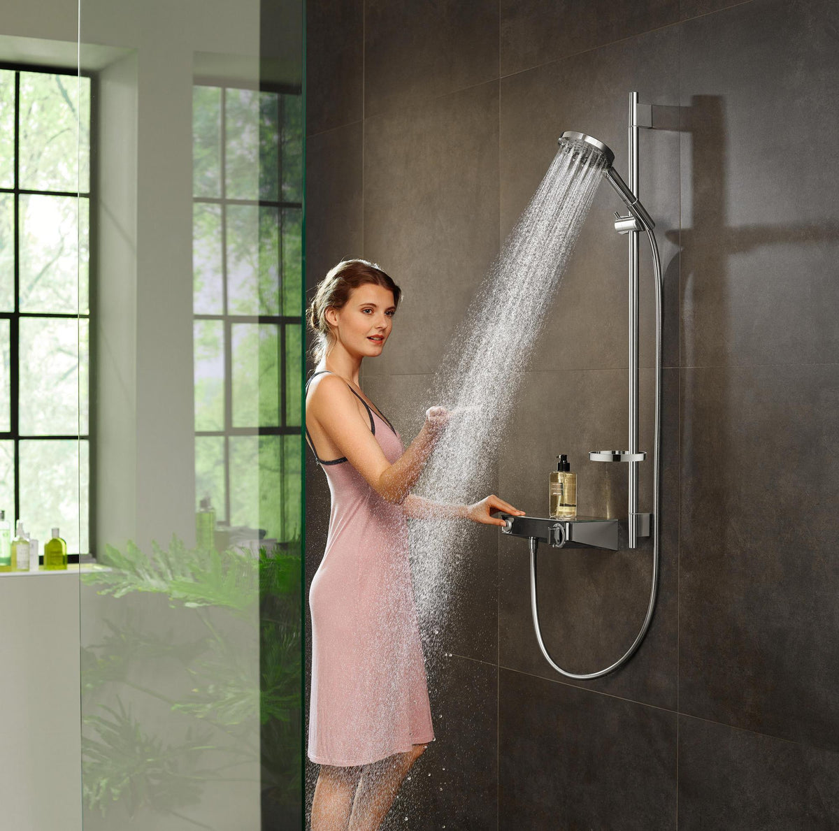 HANSGROHE ShowerTablet Select 300 Brausethermostat DN15 Aufputz Chrom – CoolContact & Select-Button