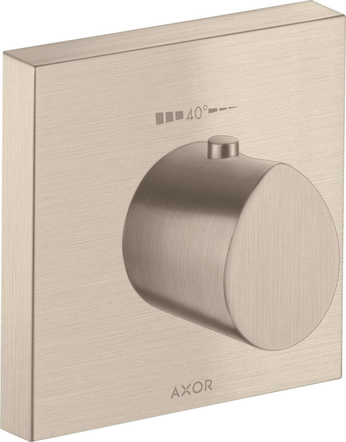 AXOR Starck Organic Highflow Unterputz-Thermostat 12x12 in Chrom – thermostatische Temperaturregelung