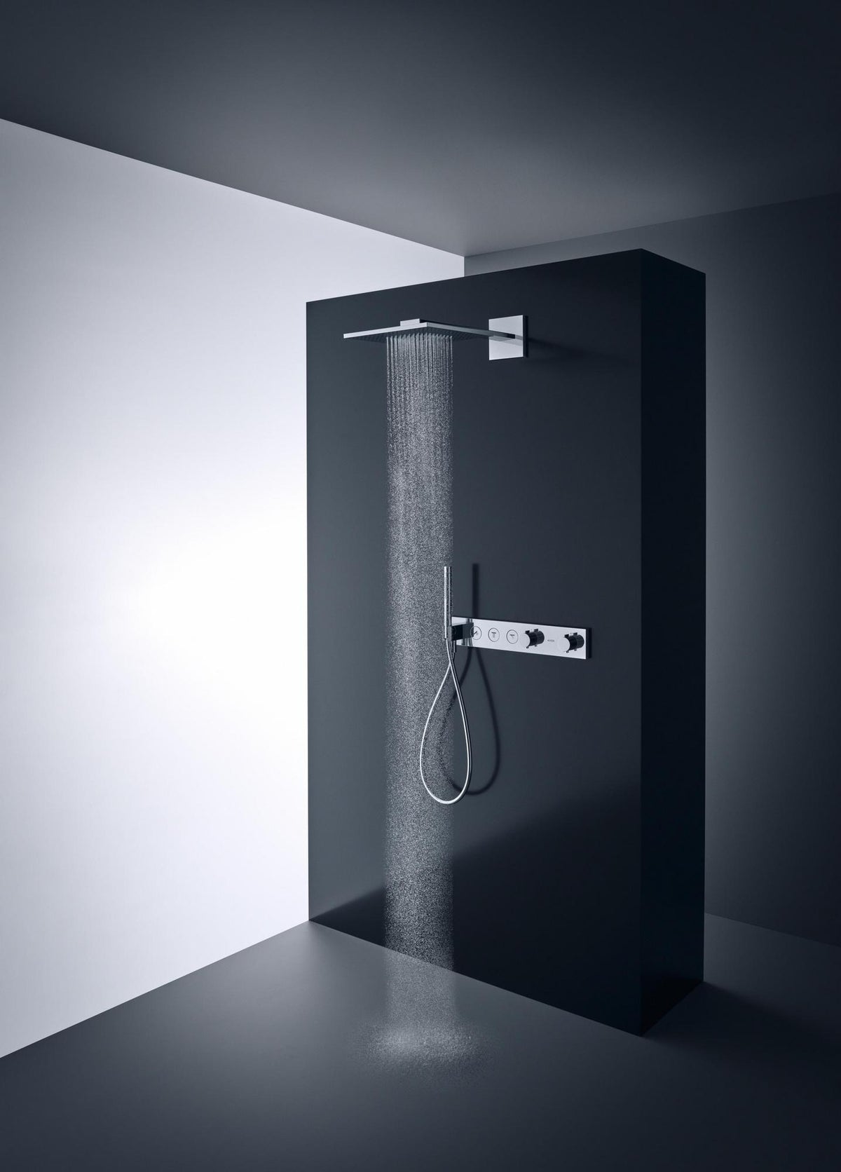 AXOR ShowerSolutions Select Thermostatmodul 530/90 Chrom – 3 Verbraucher, gleichzeitige Nutzung
