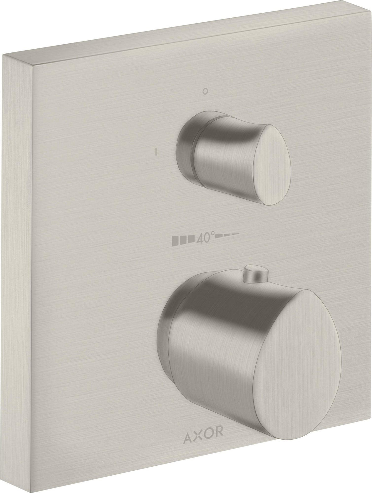 AXOR Starck Organic UP Thermostat mit Absperrventil – Chrom, 1 Verbraucher, quadratisch