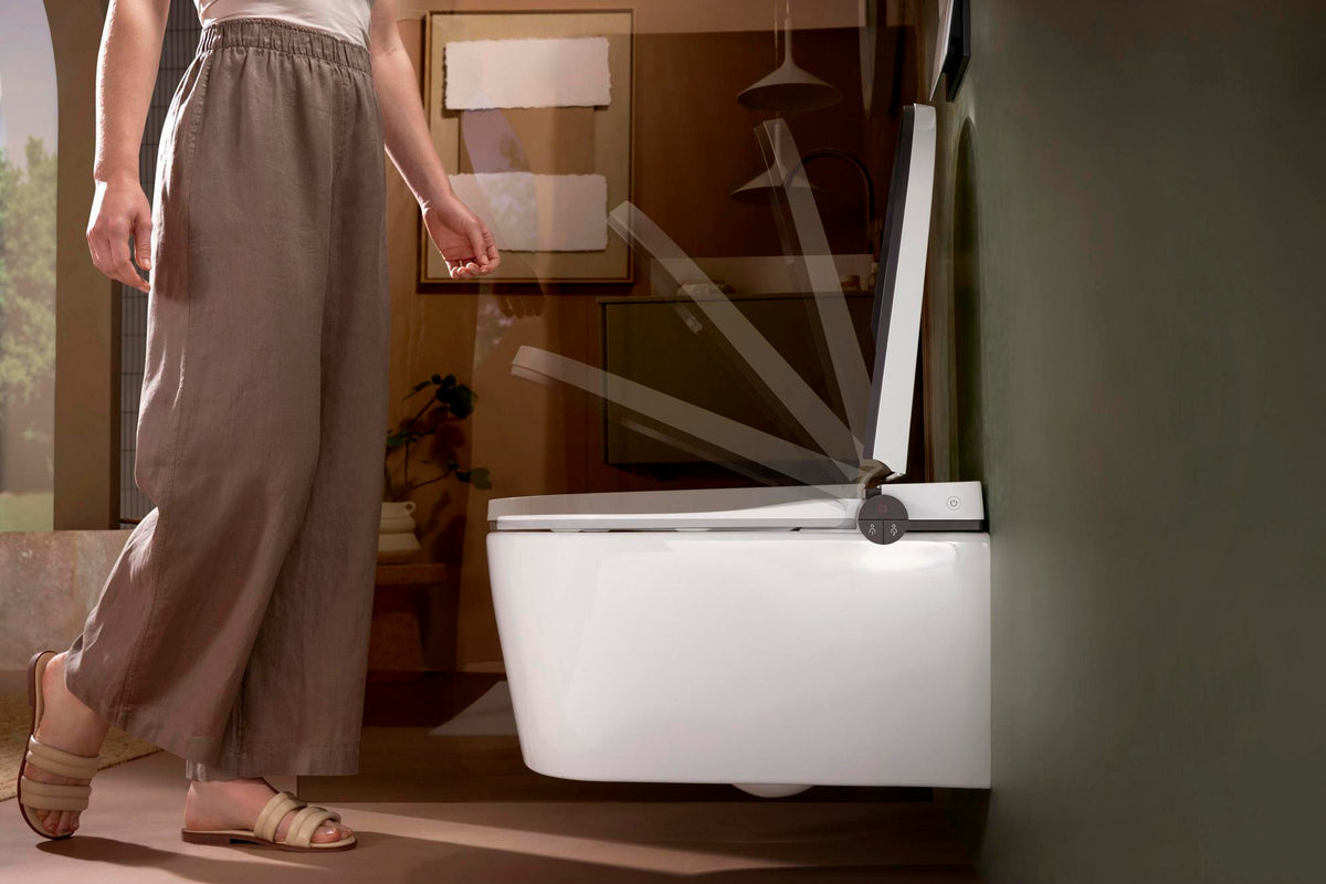 HANSGROHE Dusch-WC LavaPura Element S AquaHelix Flush mit HygieneEffect – Komplettset Wand-WC