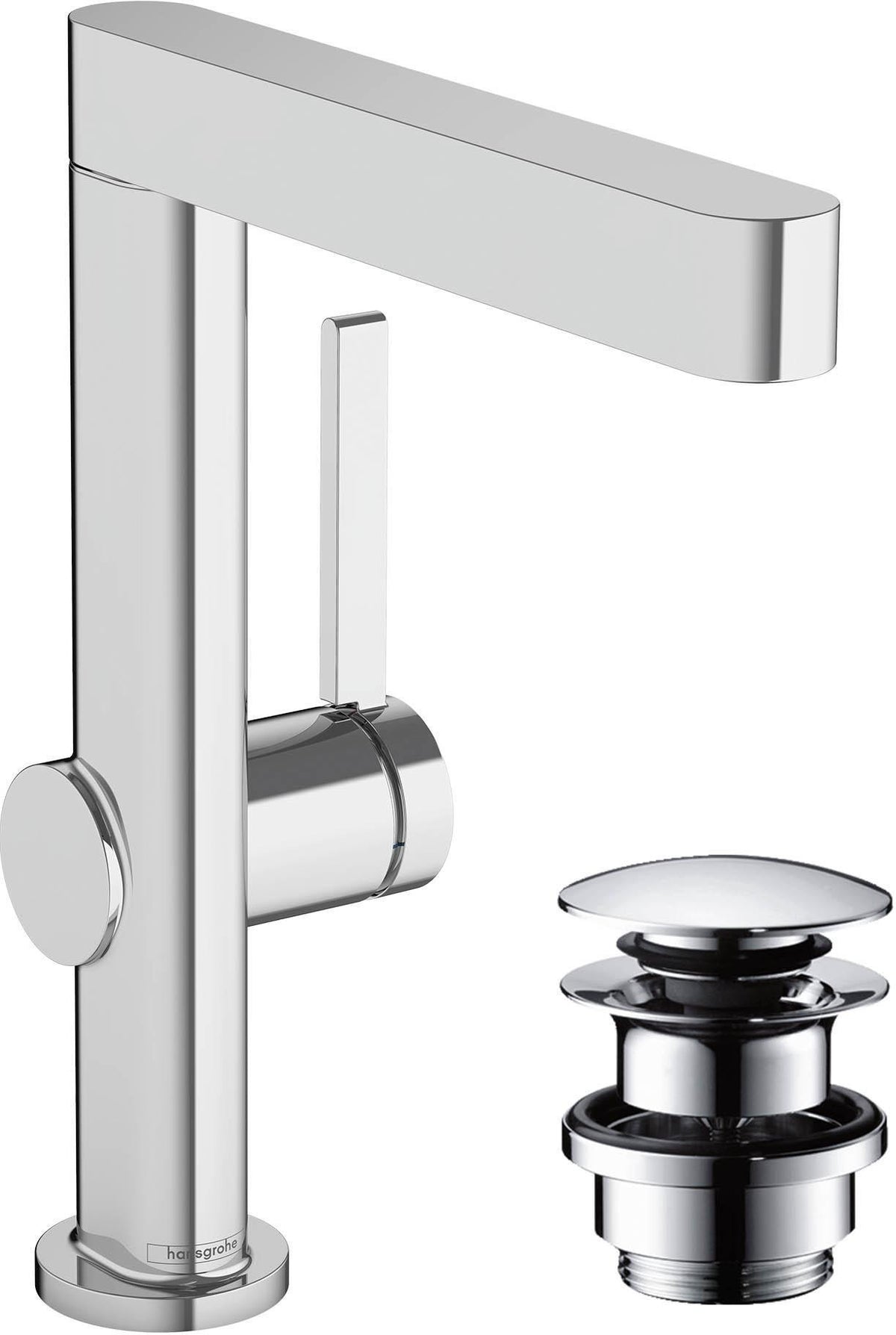 HANSGROHE Finoris 230 Einhebel-Waschtischmischer mit Push-Open Ablaufgarnitur, chrom