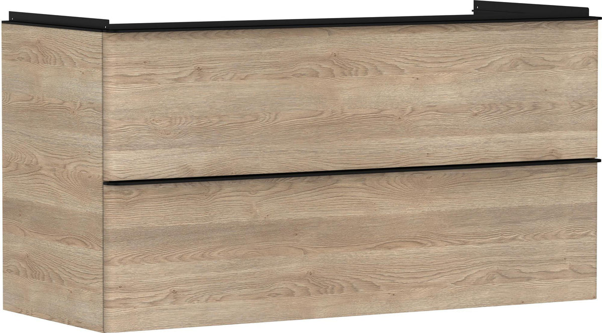 HANSGROHE Xelu Q Waschtischunterschrank 1180 mm weiß hochglanz mit 2 Schubkästen und SoftClose