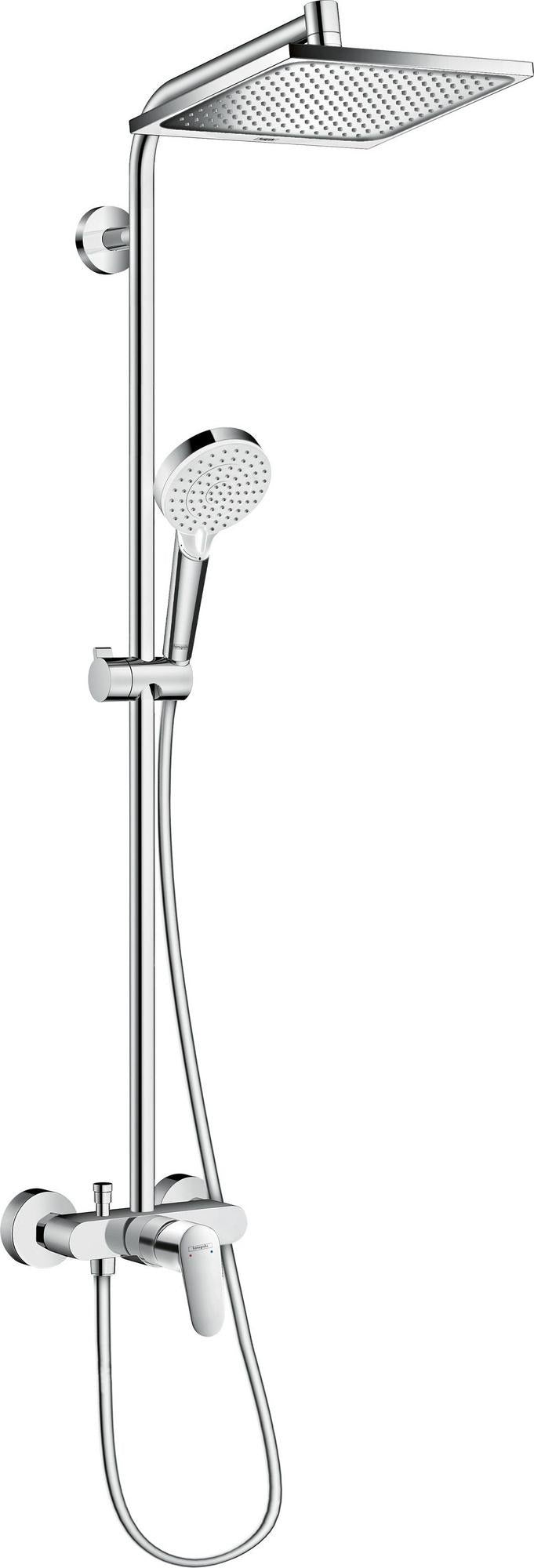 HANSGROHE Showerpipe Crometta E 240 mit Einhebelmischer – 240 mm Kopfbrause, chrom