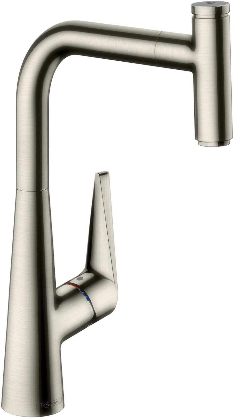 HANSGROHE Talis Select S 300 Küchenmischer mit Ausziehauslauf, Select-Knopf und ComfortZone 300