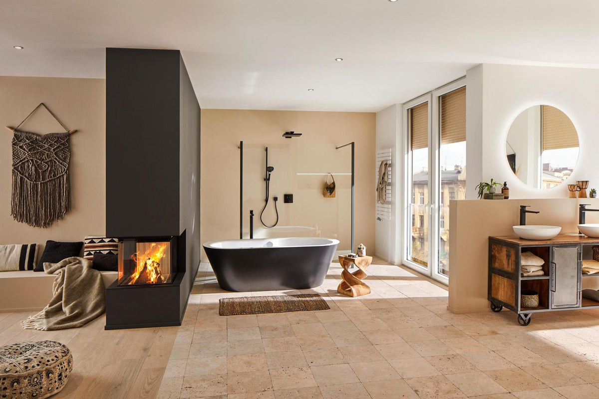 HANSGROHE Metropol Einhebel-Wannenmischer bodenstehend DN15 Chrom mit Stabhandbrause