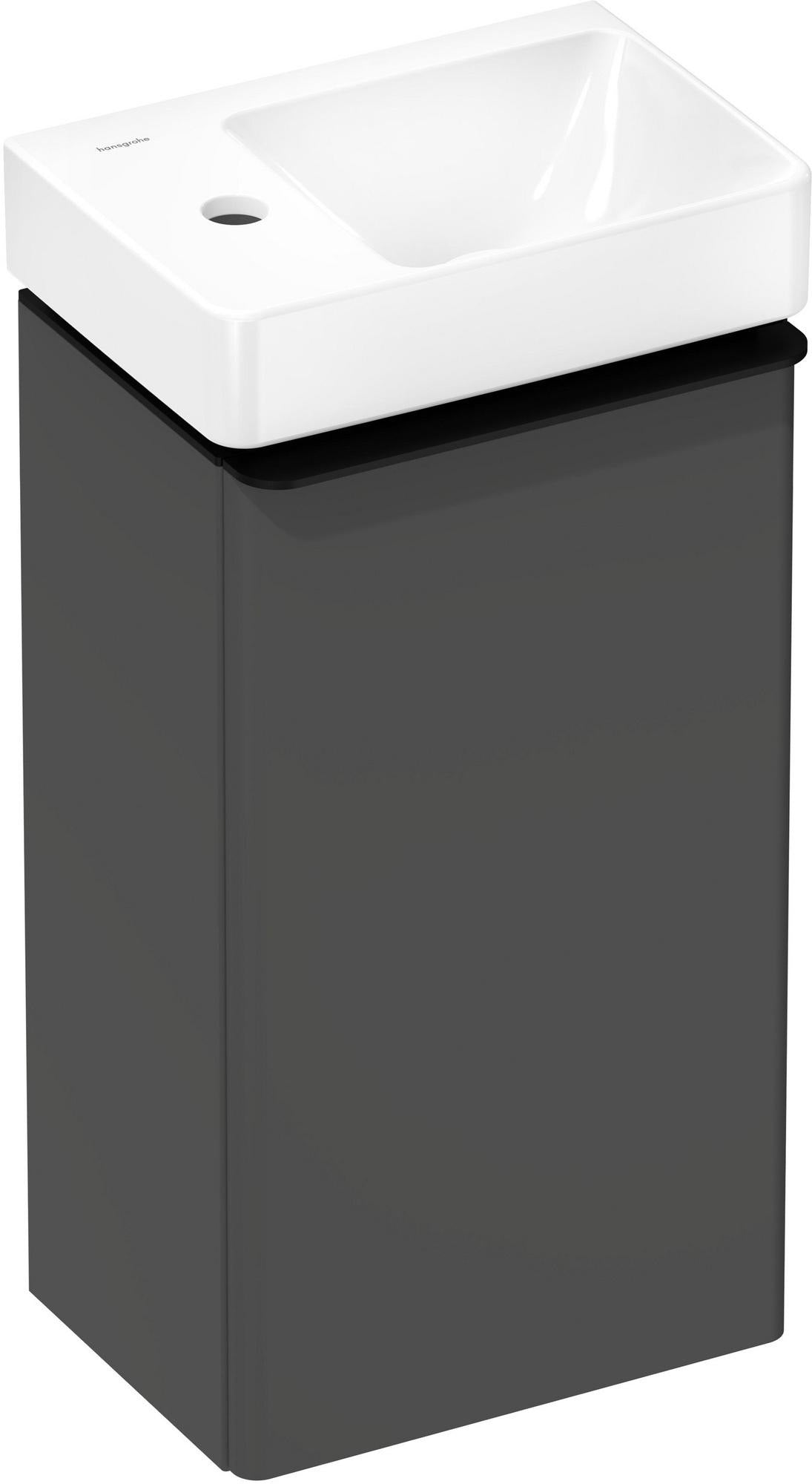HANSGROHE Xelu Q Waschtischunterschrank 340 mm, Türanschlag rechts, weiß hochglanz – mit SoftClose