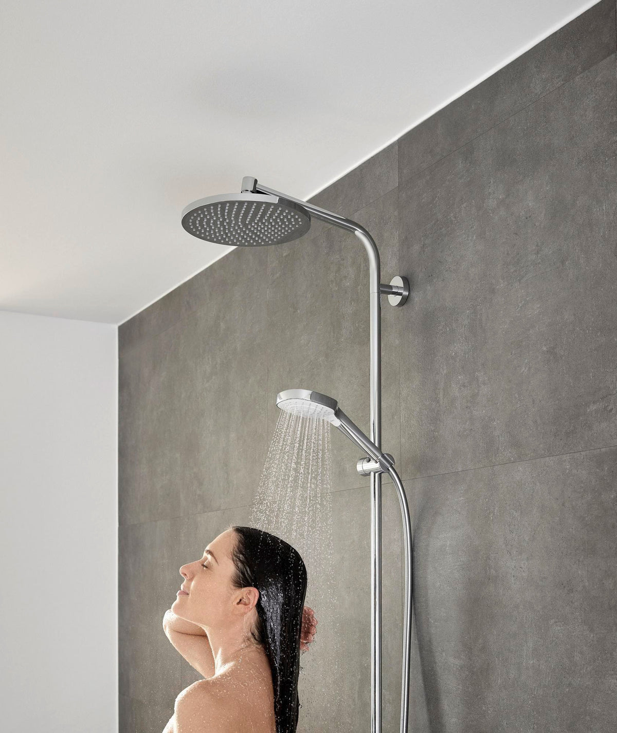 HANSGROHE Handbrause Croma Select E Vario 110 mm weiß/chrom – 3 Strahlarten mit Select-Taste