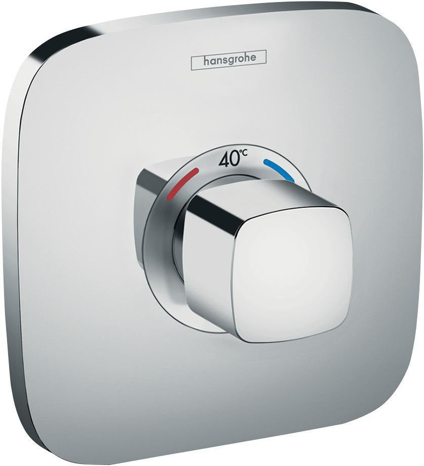 HANSGROHE Ecostat E Unterputz-Thermostat 37 l/min chrom – 1 Verbraucher, quadratisch