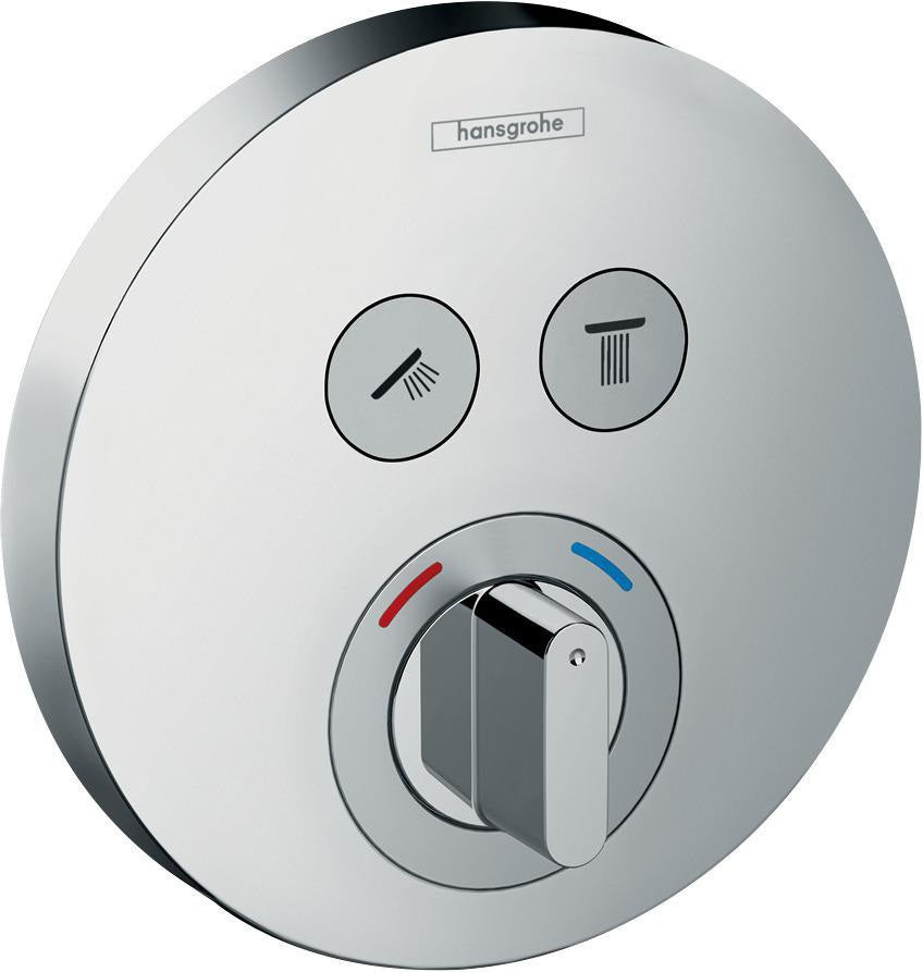 HANSGROHE ShowerSelect S Unterputz-Mischer für 2 Verbraucher, chrom, mit Temperaturbegrenzung