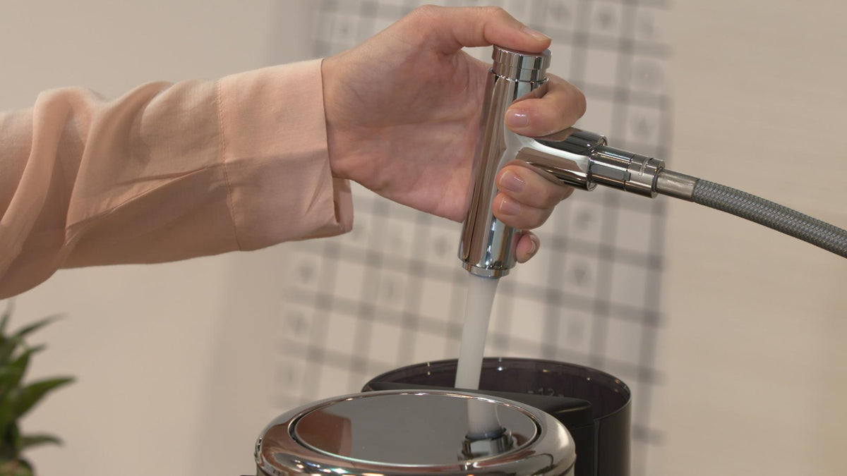 HANSGROHE Talis Select S 300 Küchenmischer mit Ausziehauslauf, Select-Knopf und ComfortZone 300