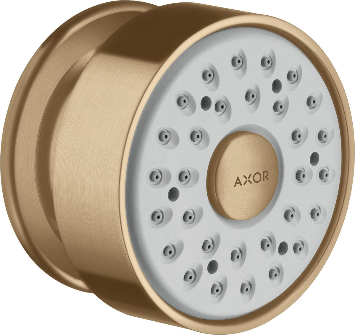 AXOR Seitenbrause 1jet DN 15 mit runder Rosette in Chrom – 65 mm, Rain-Strahl, verstellbar