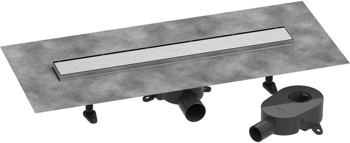 HANSGROHE RainDrain Go Duschrinne 600 mm Komplettset rückseitig befliesbar