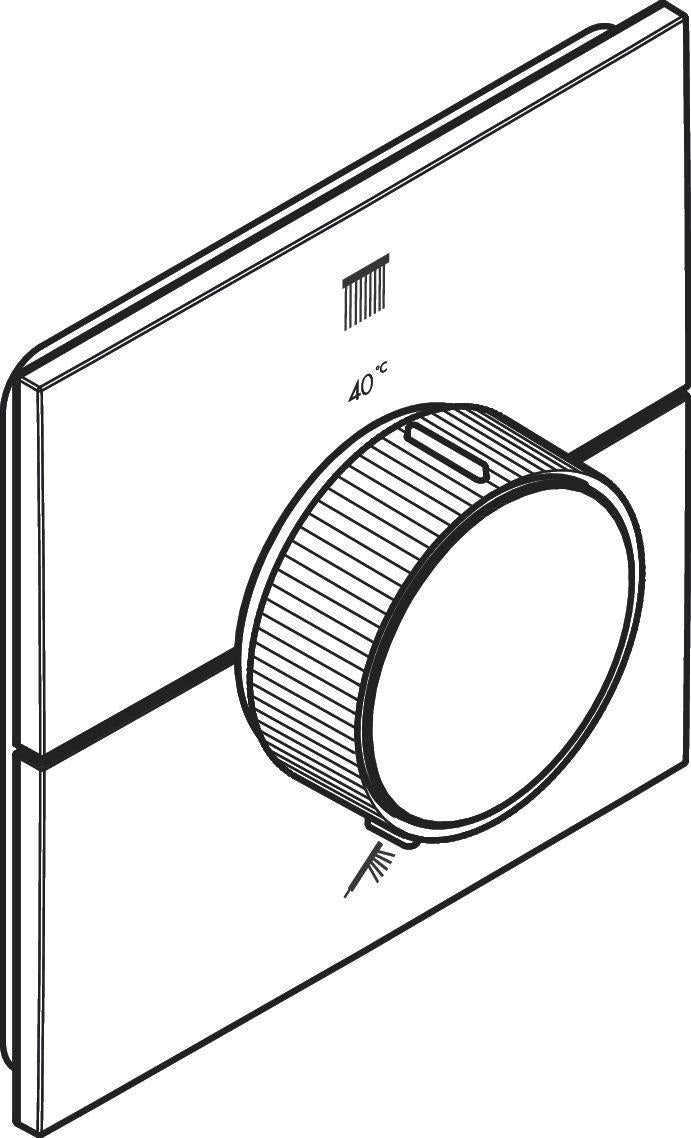 AXOR ShowerSelect ID Unterputz-Thermostat eckig, 2 Verbraucher, Chrom – präzise Steuerung