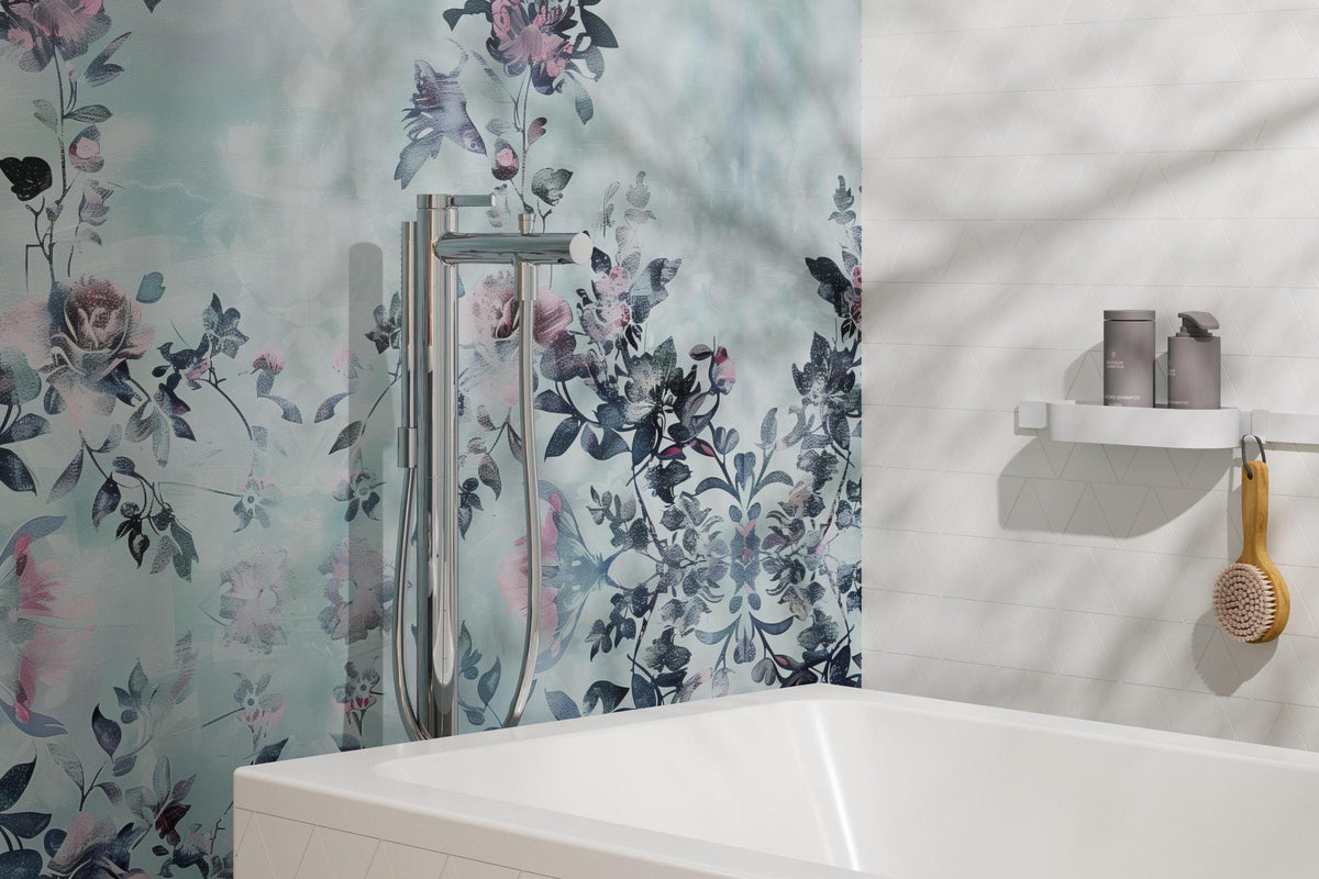 HANSGROHE Zesis S Wannenmischer bodenstehend Chrom mit Stabhandbrause