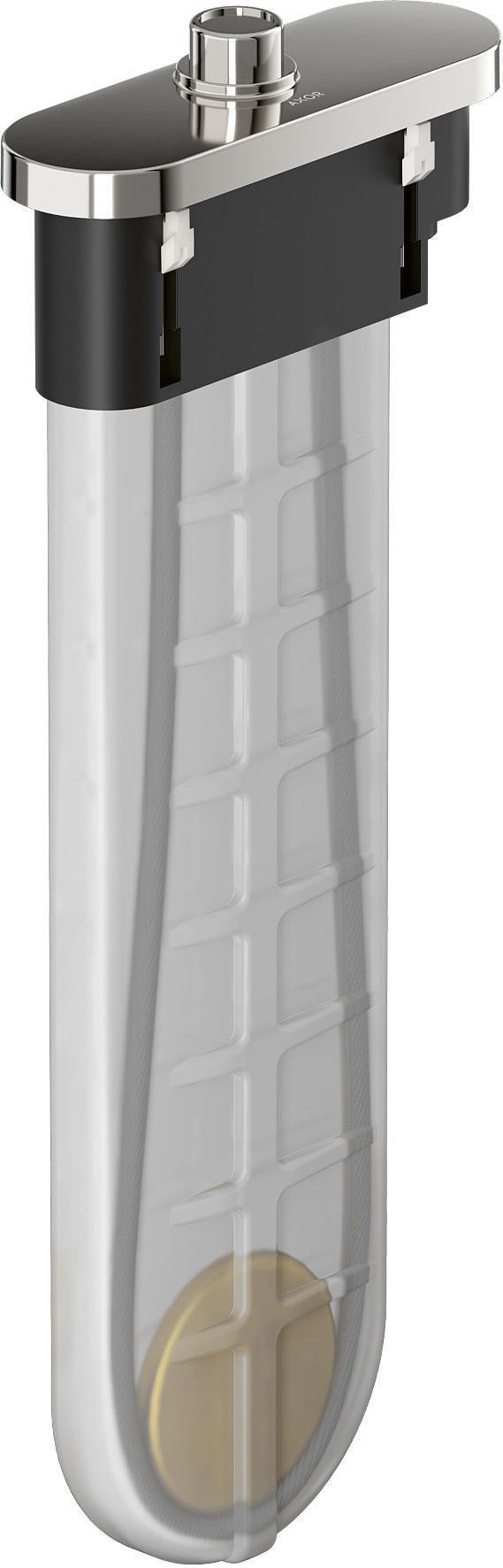 AXOR sBox Wannenrandset oval – Fertigmontageset mit Schlauchbox und Brauseschlauch in Chrom