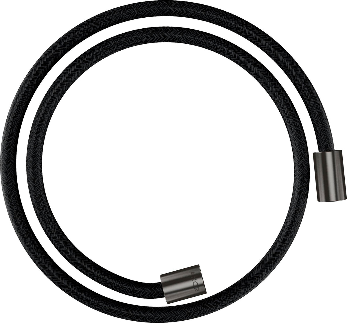 AXOR ShowerSolutions Textilbrauseschlauch 125 cm, chrom – recyceltes PET, knickgeschützt