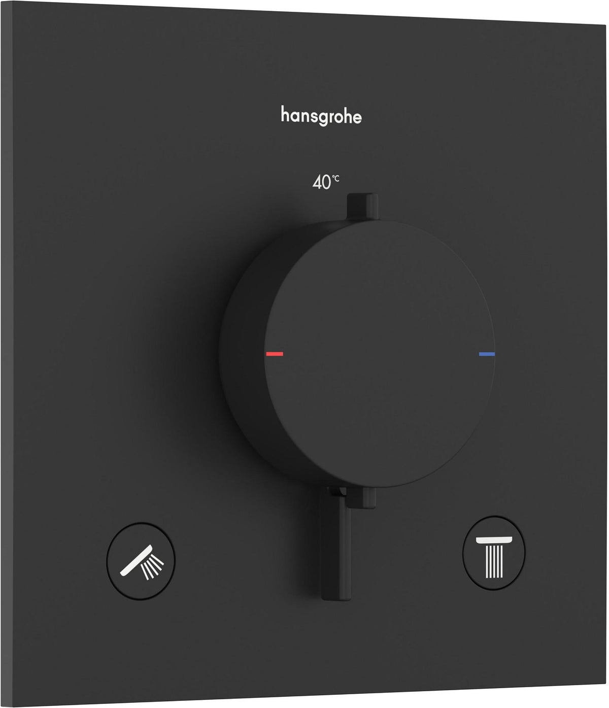 HANSGROHE Ecostat Comfort E Thermostat Fertigset für 2 Verbraucher – BBC, iBox universal 2