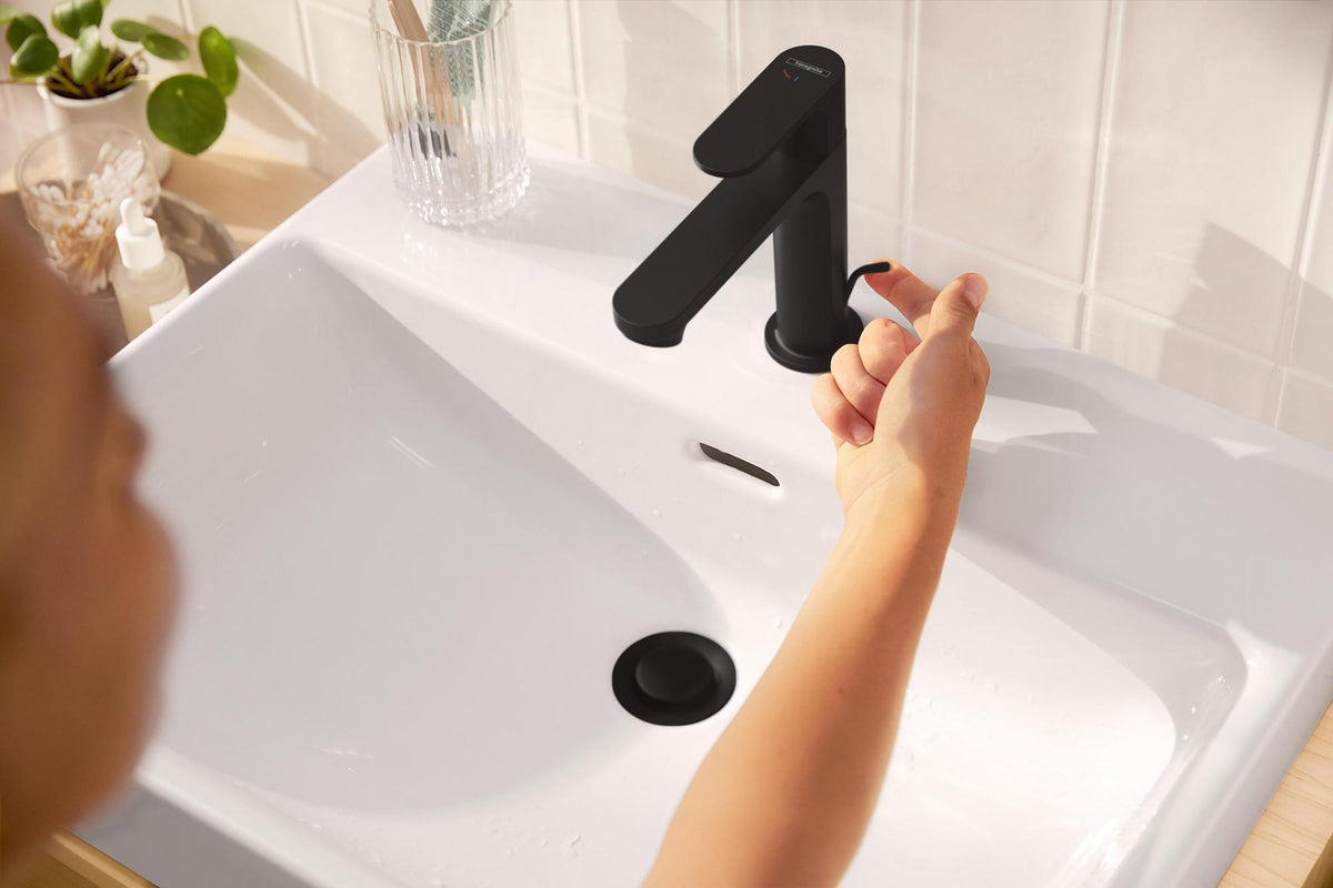 HANSGROHE Rebris S Einhebel-Waschtischmischer 110 mit Zugstangen-Ablaufgarnitur chrom