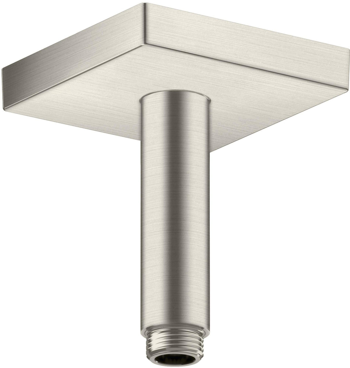 AXOR Decken-Anschlussstück 100 mm DN 15 eckig in Edelstahl-Optik von Hansgrohe