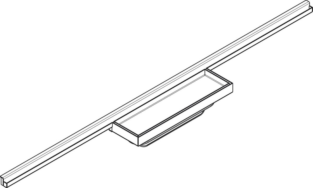 HANSGROHE RainDrain Minimalistic Duschrinne 700 mm chrom, befliesbar, Dryphon, wandangebunden