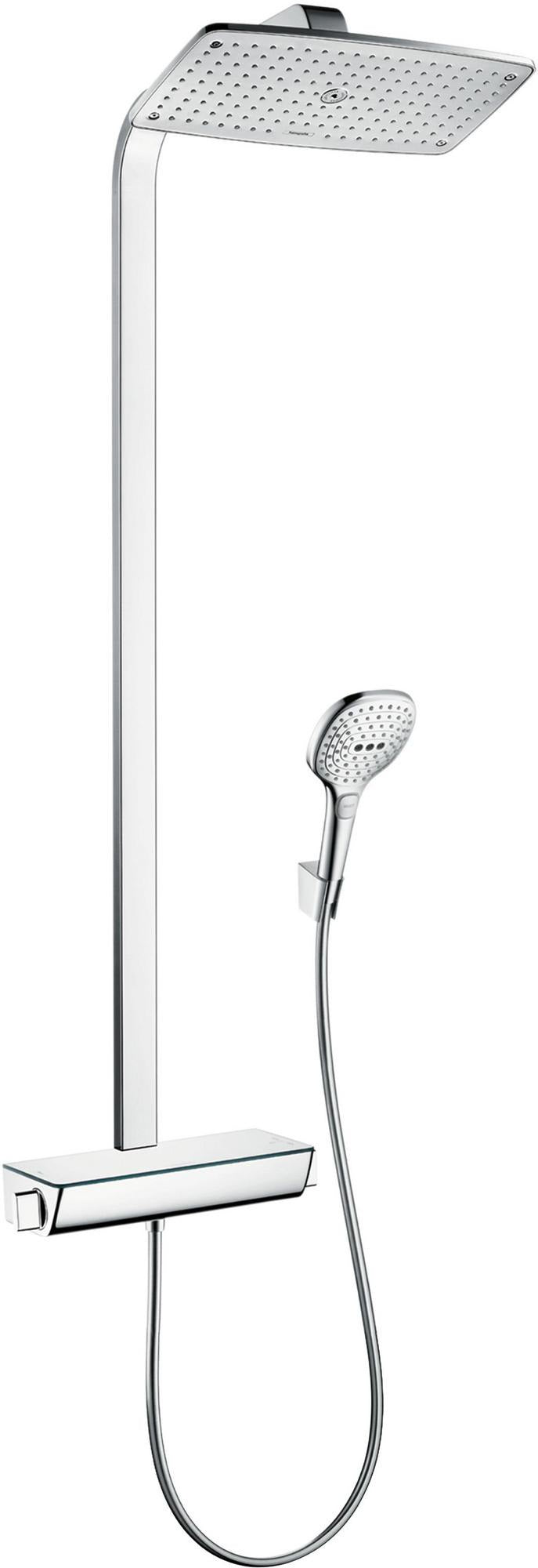 HANSGROHE Showerpipe Raindance Select E 360 mit Thermostat Ecostat Select – Chrom