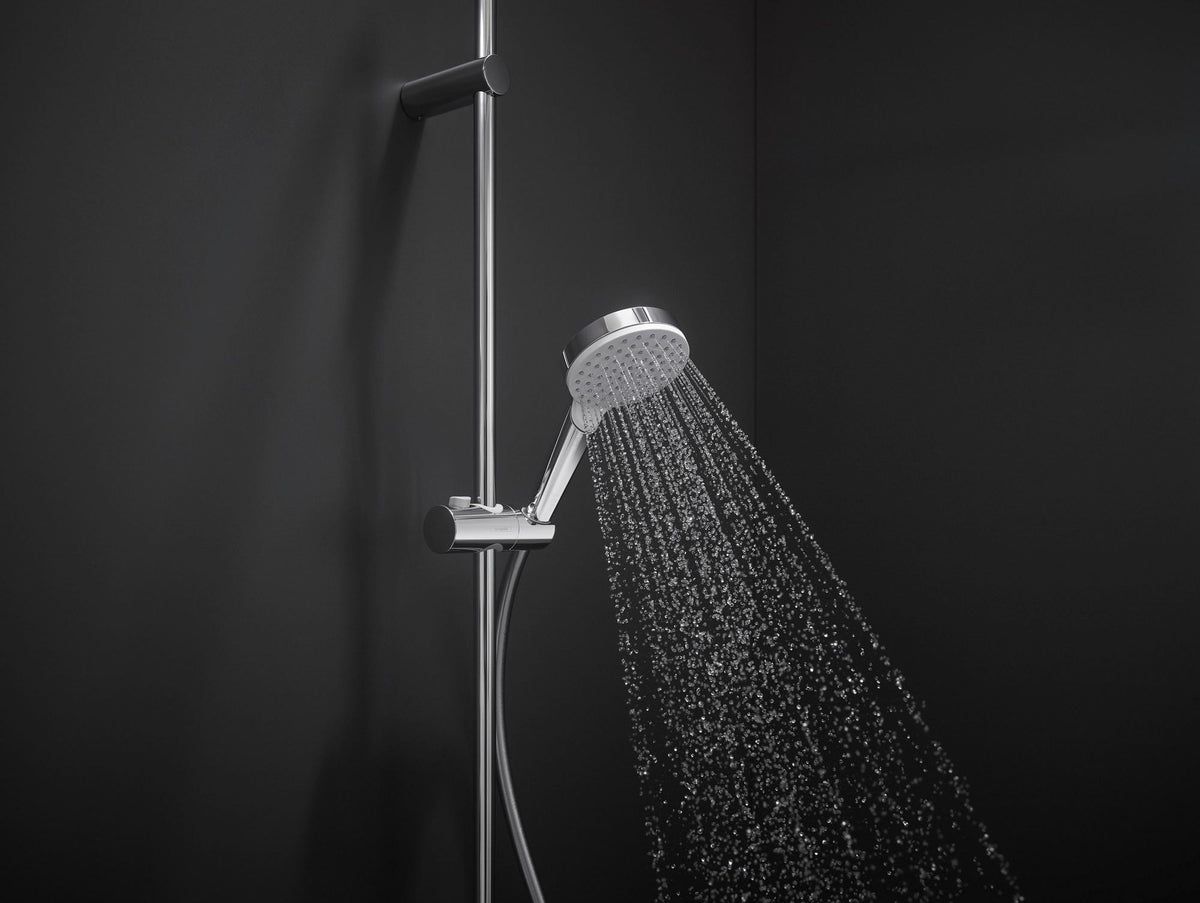 HANSGROHE Crometta Handbrause 100 mm EcoSmart 1 Strahl weiß/chrom – Wasser sparen