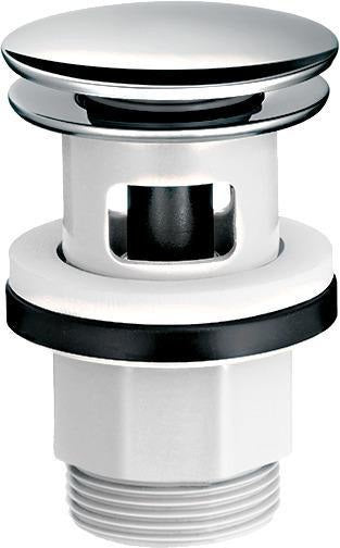 Hansgrohe Ablaufgarnitur Push-Open für Waschtisch- und Bidetmischer, chrom, mit Überlauf