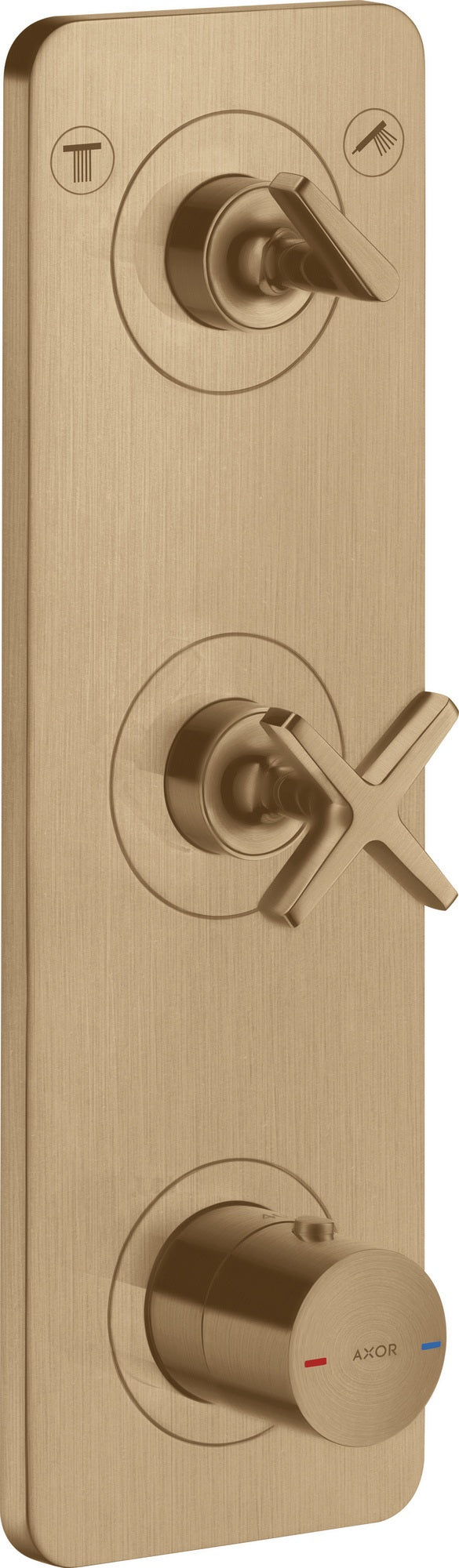 AXOR Citterio E Thermostatmodul DN20 für 2 Verbraucher – Chrom, 380x120 mm