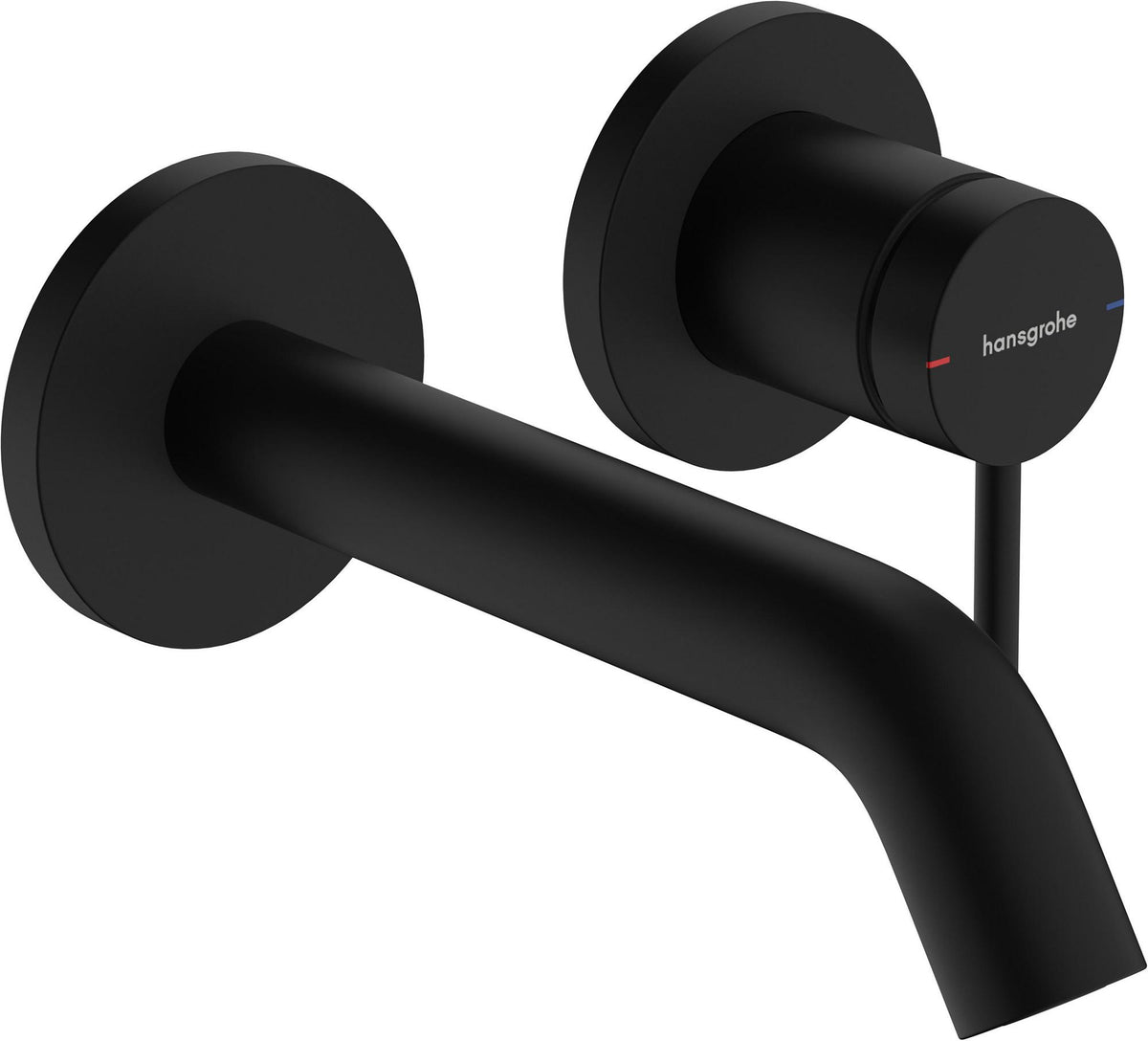 HANSGROHE Tecturis S Einhebel-Waschtischmischer Unterputz für Wandmontage mit 165 mm Ausladung, Chrom