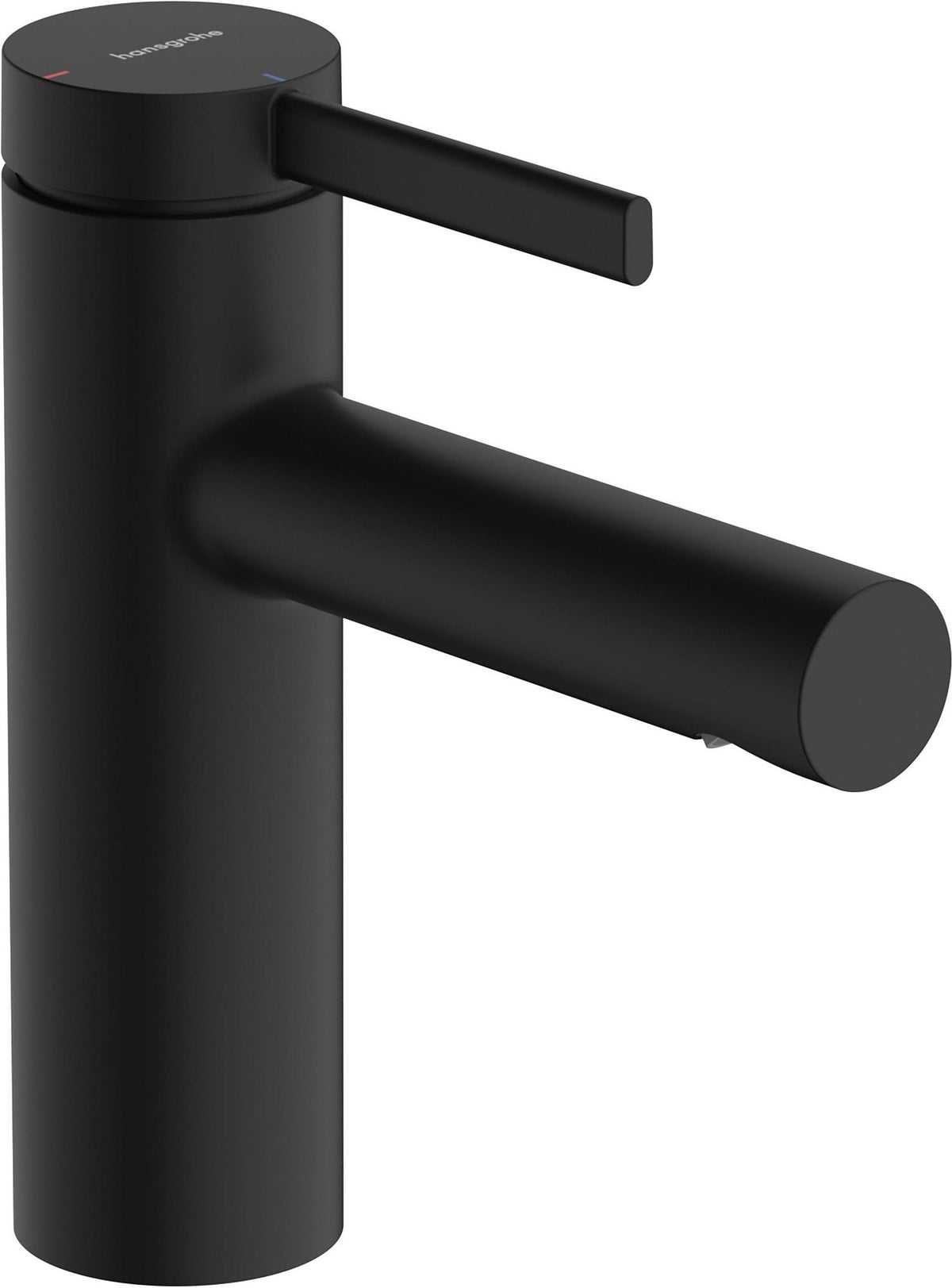 HANSGROHE Zesis S 100 Waschtisch-Einhebelmischer mit Zugstangen-Ablaufgarnitur mattschwarz – ComfortZone 100, CoolStart