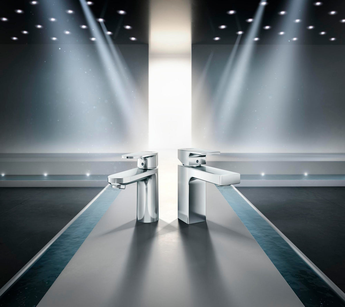 Hansgrohe VERNIS Shape 100 Einhebel-Waschtischmischer mit Zugstangen-Ablaufgarnitur, chrom