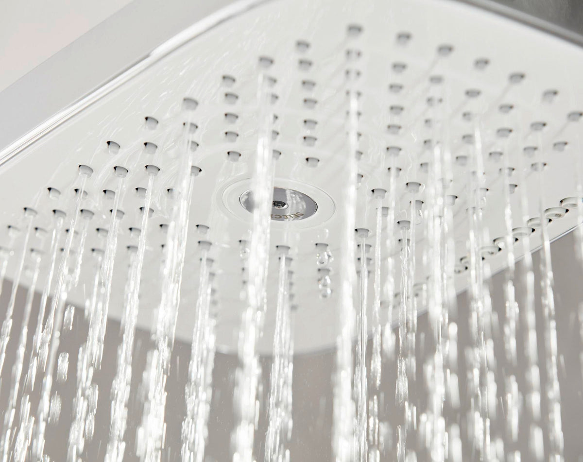 HANSGROHE Showerpipe RAINDANCE SELECT E 300 3jet ST DN 15 chrom – Duschsystem mit Thermostat ShowerTablet Select 300