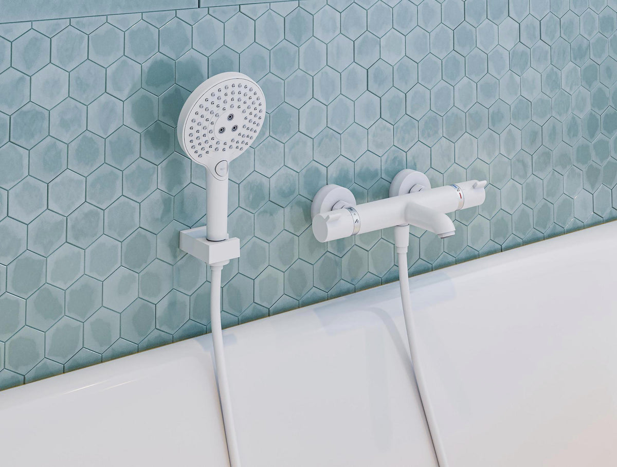 Hansgrohe HG Wandhalter Porter E für Handbrausen in Chrom – Feste Halteposition