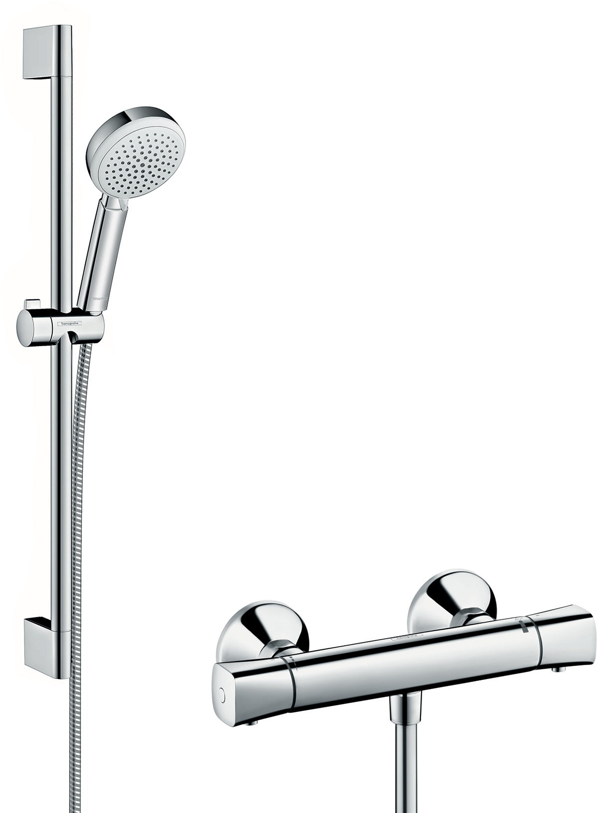 HANSGROHE HG Brauseset CROMETTA 100 VARIO Brausestange 650mm weiß/chrom