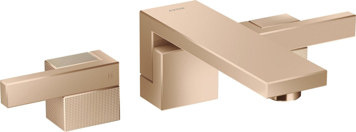 AXOR Edge 3-Loch Waschtischarmatur F-Set Wandmontage Diamantschliff Chrom – Hansgrohe