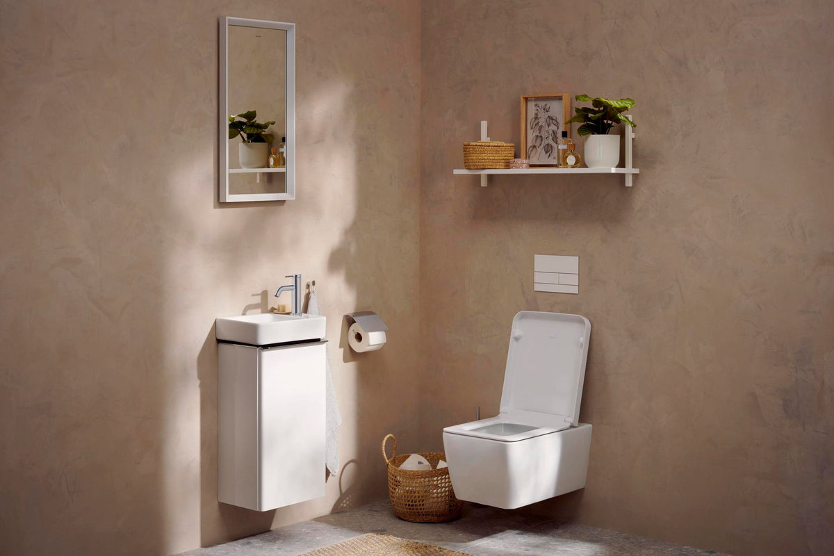 HANSGROHE Xelu Q Waschtischunterschrank 340 mm, Türanschlag rechts, weiß hochglanz – mit SoftClose