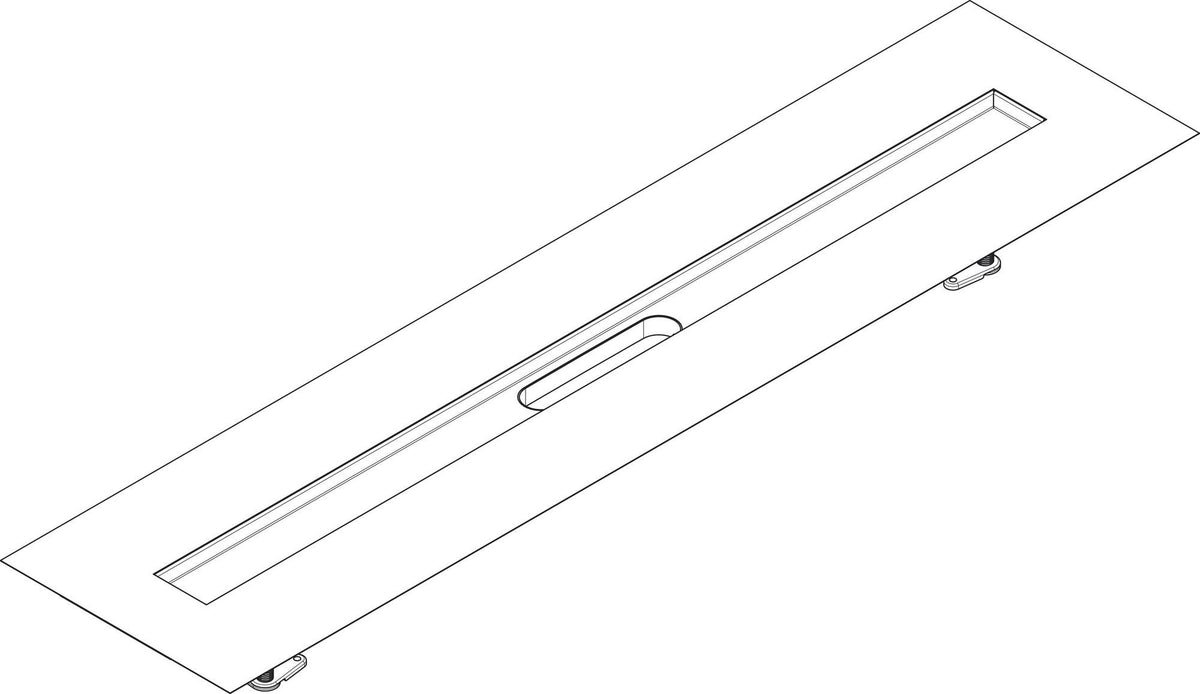 HANSGROHE Installationsset uBox universal für Duschrinnen Fertigsets 600 mm – vormontiertes Dichtvlies & Stellfüße