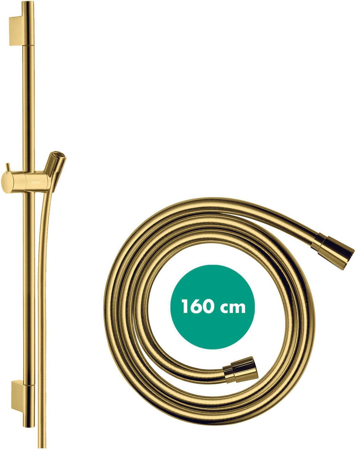 HANSGROHE Unica'S Puro Brausestange 900 mm mit Brauseschlauch 1600 mm Chrom