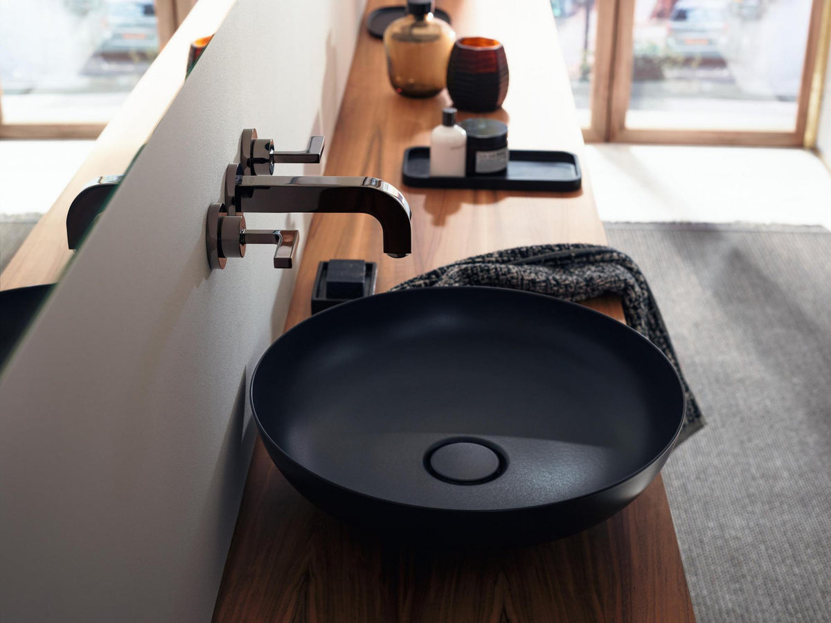 AXOR CITTERIO 3-Loch-Waschtischarmatur DN 15, Unterputz, Hebelgriffe, Chrom – von Hansgrohe