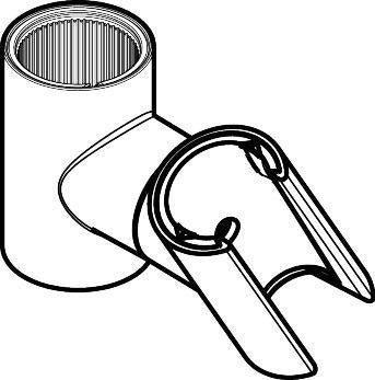 AXOR Massaud Absperrventil Chrom – Hansgrohe Ersatzteil für Brausestange 22 mm